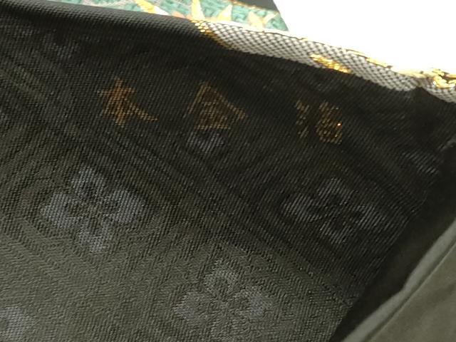 平和屋本店▼西陣 とみや織物謹製 六通柄袋帯 唐織 繍魔錦 双鶴花唐草文 黒地 本金箔 証紙付き 正絹 逸品 DABK5540sf