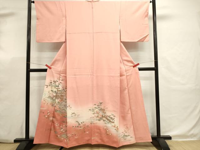 平和屋着物■豪華色留袖 風景草花文 暈し染め 金彩 正絹 逸品 DABK5653sf