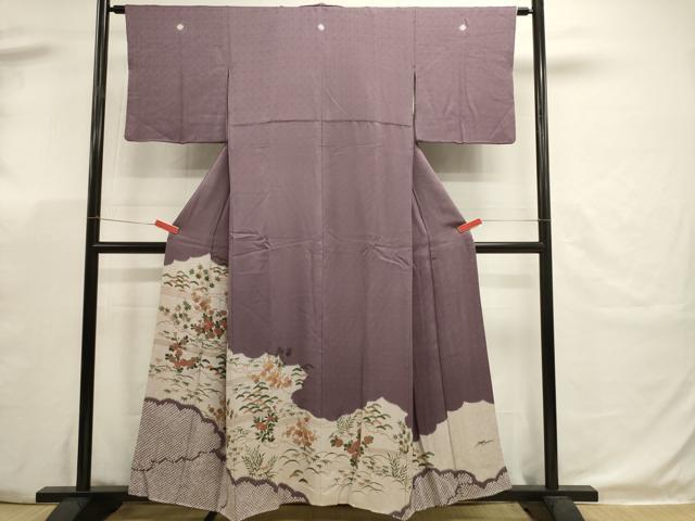 平和屋着物■豪華色留袖 草花文 正絹 逸品 DABK5655sf
