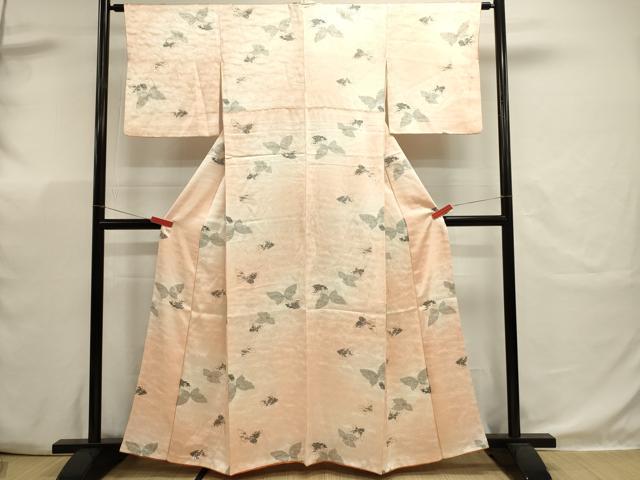 平和屋着物■上質な小紋 舞蝶文 暈し染め 金彩 正絹 逸品 DABK5656sf