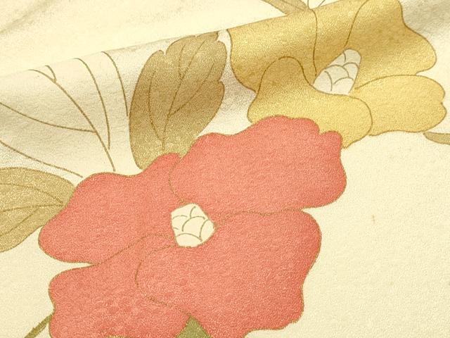 平和屋着物■上質な小紋 草花文 金彩 正絹 逸品 DABK5676sf