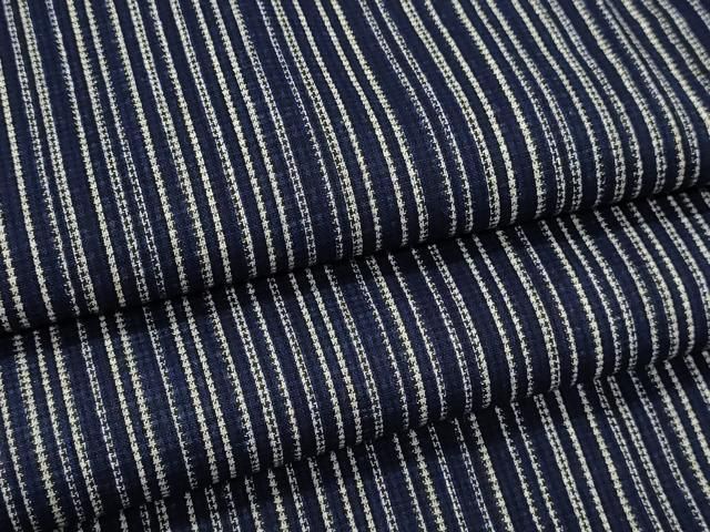 平和屋着物∴夏物 浴衣 手縫い 縞 綿 逸品 DABK5902sf