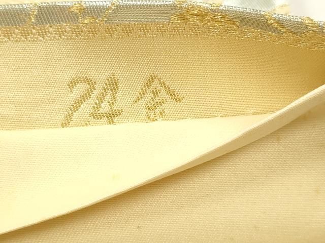 平和屋本店▼六通柄袋帯 寿峰錦 風景文 24金 正絹 逸品 DABK5986sf