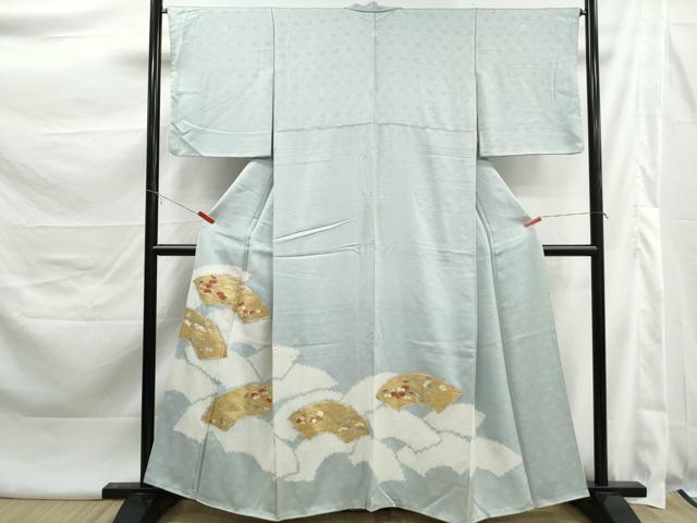 平和屋着物■豪華色留袖 駒刺繍 絞り 地紙花文 松竹梅 金彩 正絹 逸品 DABK6003qa