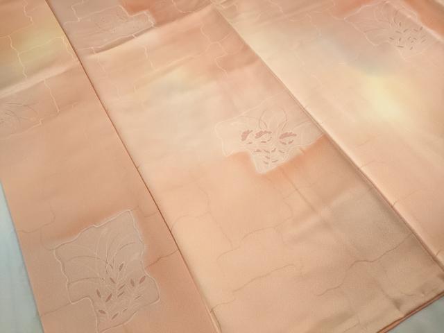 平和屋着物■上質な小紋 石畳文 暈し染め 正絹 逸品 DABK6018qa