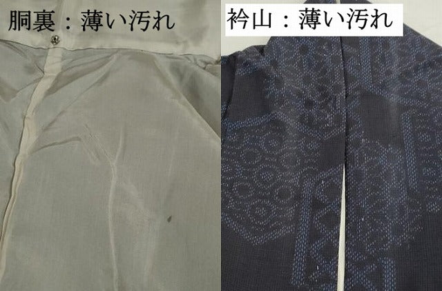 平和屋着物■結城紬 亀甲文 正絹 逸品 DABK6022qa