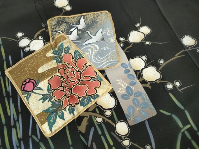 平和屋着物■豪華黒留袖 色紙枝花文 暈し染め 金彩 正絹 逸品 DABK6024qa