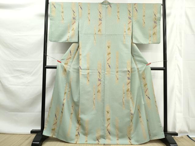 平和屋着物■小紋 番傘 簪 洗える着物 DABK6026qa