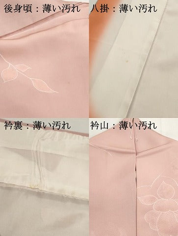 平和屋着物■上質な小紋 地紋起こし 舞花文 暈し染め 正絹 逸品 DABK6064qa