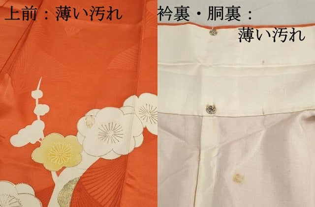 平和屋着物■豪華振袖 駒刺繍 枝梅文 金彩 正絹 逸品 DABK6140qa