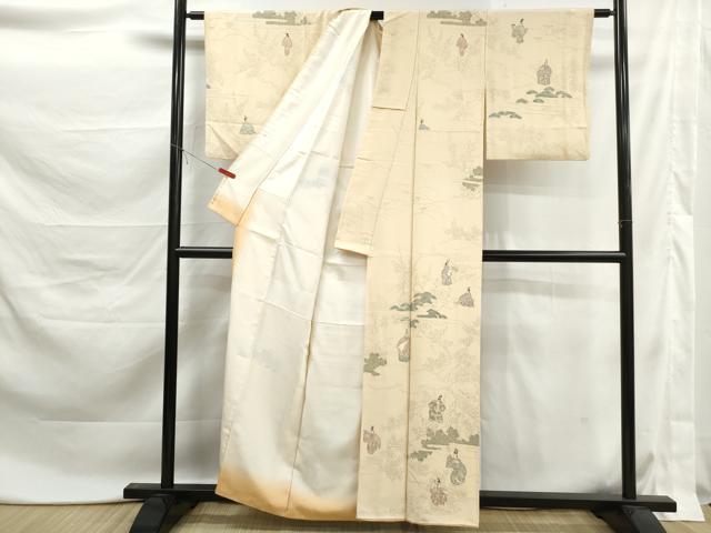平和屋着物■訪問着 人物風景文 金彩 正絹 逸品 DABK6146qa