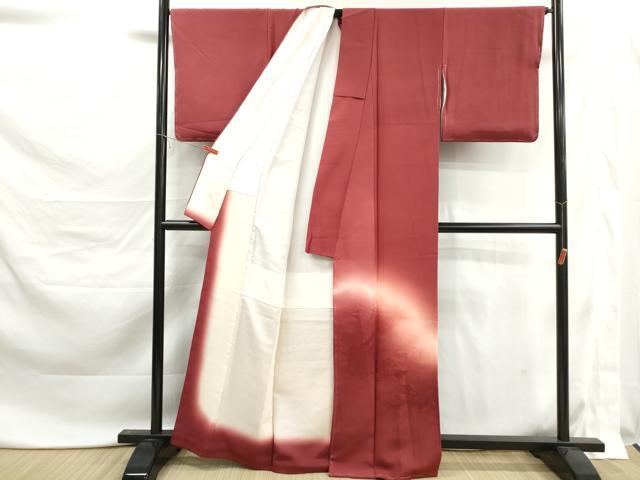 平和屋着物■色留訪問着 風景地紋 暈し染め 正絹 逸品 未使用 DABK6149qa