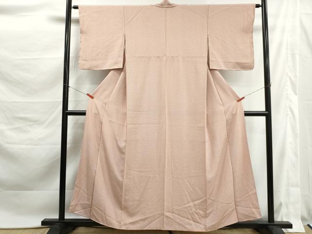 平和屋着物■江戸小紋 抽象間道 正絹 逸品 DABK6152qa