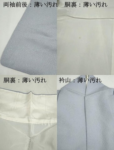 平和屋着物■上質な色無地 霞地紋 紫水晶色 正絹 逸品 DABK6153qa
