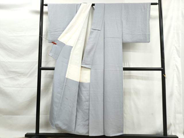 平和屋着物■上質な色無地 霞地紋 紫水晶色 正絹 逸品 DABK6153qa