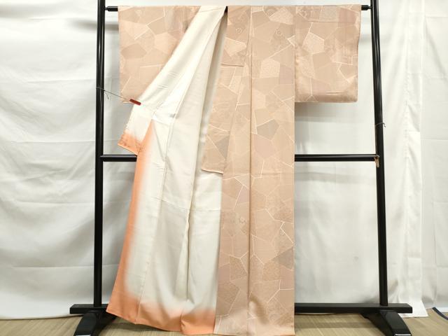 平和屋着物■上質な小紋 石畳花文 正絹 逸品 DABK6204qa