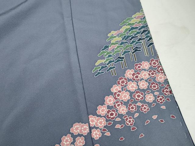 平和屋着物■豪華色留袖 友禅 風景樹林文 暈し染め 正絹 逸品 DABK6322qa