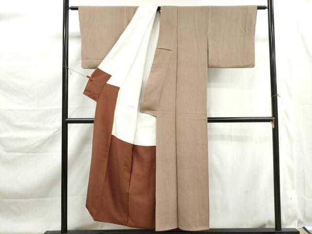 平和屋着物■上質な小紋 間道 正絹 逸品 DABK6345qa