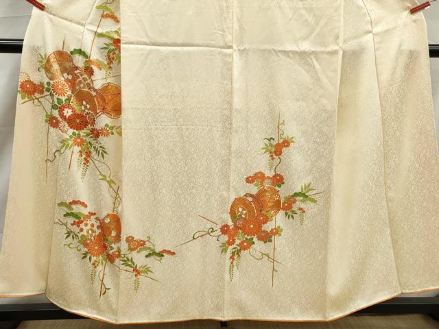平和屋着物■訪問着 駒刺繍 花鼓文 金彩 正絹 逸品 DABK6392qa