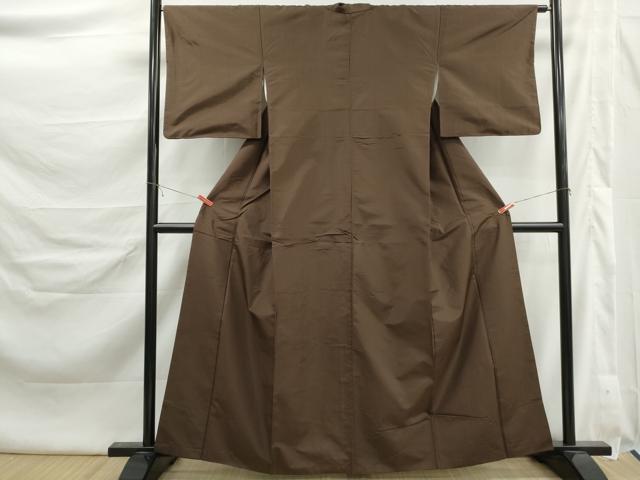 平和屋着物■本場大島紬 格子文 正絹 逸品 DABK6419qa