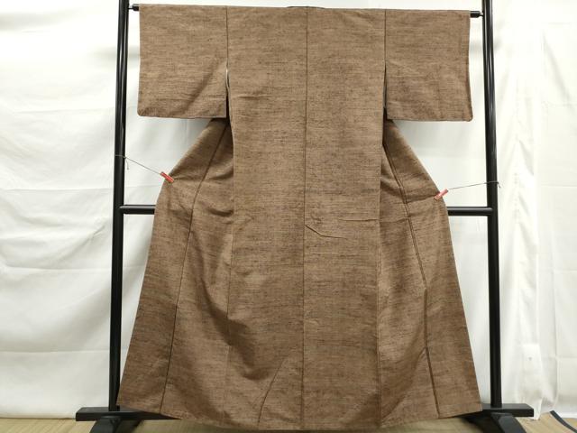 平和屋着物■上質な紬 霞文 三越扱い 正絹 逸品 DABK6422qa