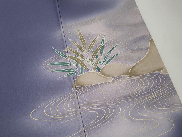 平和屋着物■豪華色留袖 駒刺繍 飛鶴風景文 暈し染め 金彩 正絹 逸品 DABK6436qa