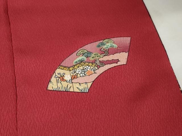 平和屋着物■豪華振袖 作家物 手描友禅 立波御所車花文 暈し染め 金彩 正絹 逸品 DABK6460qa