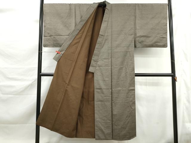 平和屋着物■男性 本場大島紬 横段文 正絹 逸品 DABK6461qa