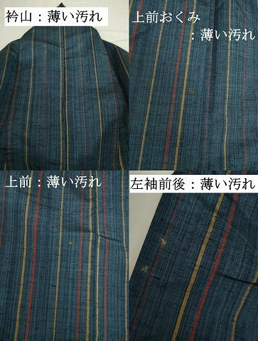 平和屋着物■上質な紬 間道 正絹 逸品 DABK6581ya