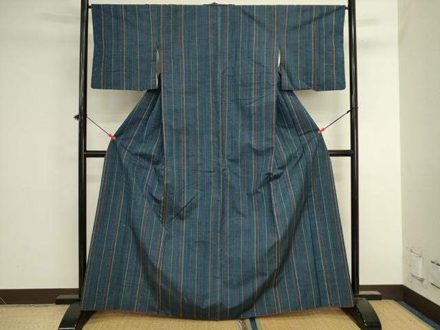 平和屋着物■上質な紬 間道 正絹 逸品 DABK6581ya