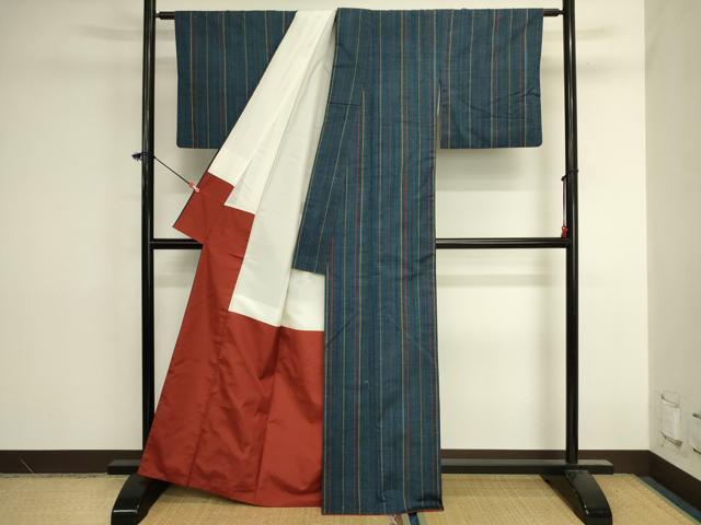 平和屋着物■上質な紬 間道 正絹 逸品 DABK6581ya