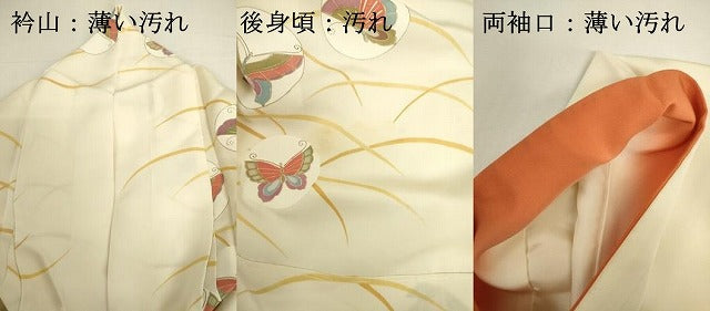 平和屋着物■訪問着 舞蝶芝文 金彩 正絹 逸品 DABK6584ya
