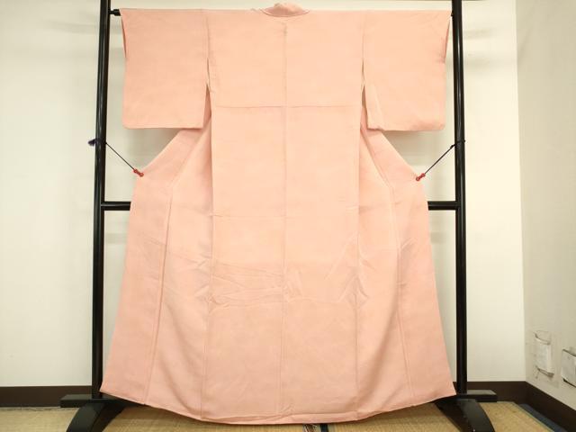 平和屋着物■上質な小紋 霞文 暈し染め 鬼しぼ縮緬 正絹 逸品 DABK6609ya