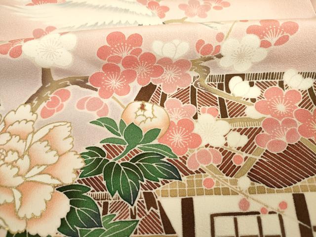 平和屋着物■豪華振袖 作家物 鶴の恩返し 暈し染め 金彩 正絹 逸品 DABK6610ya