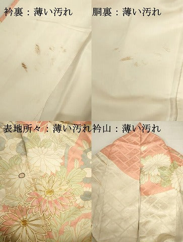 平和屋着物■豪華振袖 駒刺繍 草花文 菊 金彩 正絹 逸品 DABK6612ya