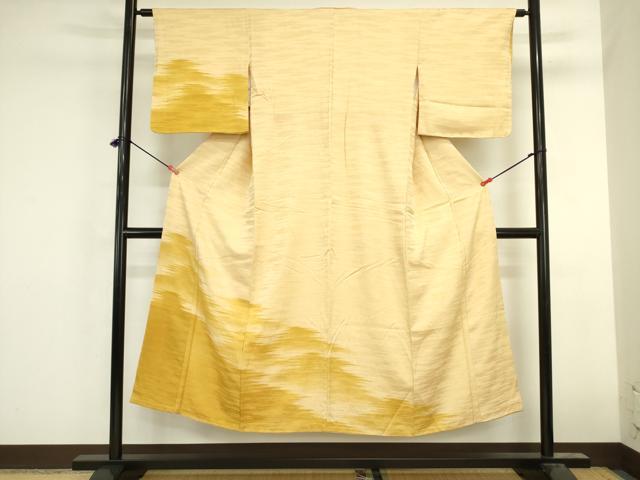 平和屋着物■訪問着 地紋起こし 霞文 暈し染め 正絹 逸品 DABK6616ya