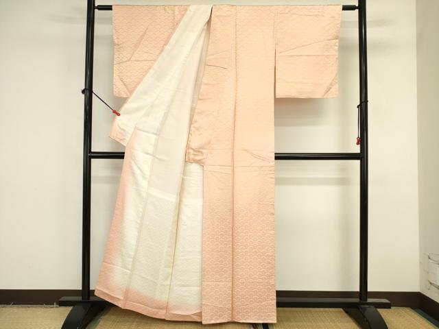 平和屋着物■上質な小紋 青海波地紋 暈し染め 正絹 逸品 DABK6628ya