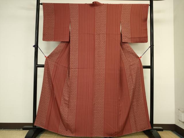 平和屋着物■上質な小紋 花間道 正絹 逸品 DABK6636ya