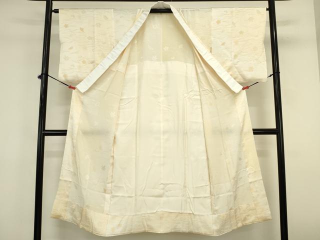 平和屋着物■長襦袢 無双仕立て 吹き寄せ花文 暈し染め 正絹 逸品 DABK6647ya