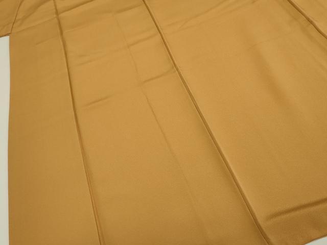 平和屋着物■上質な色無地 狐色 正絹 逸品 DABK6649ya