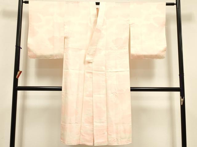 平和屋着物■長襦袢 無双仕立て 紗綾形地紋 雲文 暈し染め 正絹 逸品 DABK6667ya