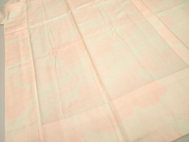平和屋着物■長襦袢 無双仕立て 紗綾形地紋 雲文 暈し染め 正絹 逸品 DABK6667ya