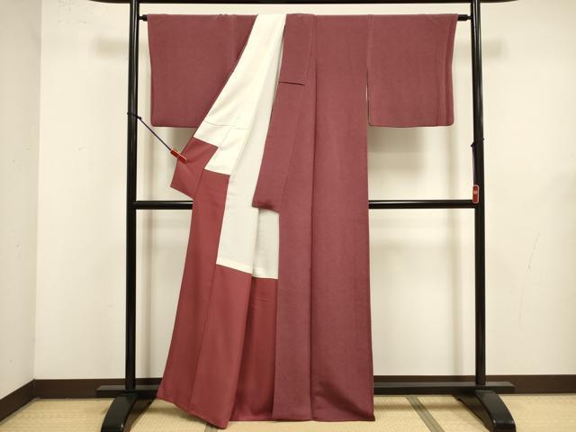平和屋着物■江戸小紋 鮫小紋柄 鬼しぼ縮緬 正絹 逸品 DABK6668ya