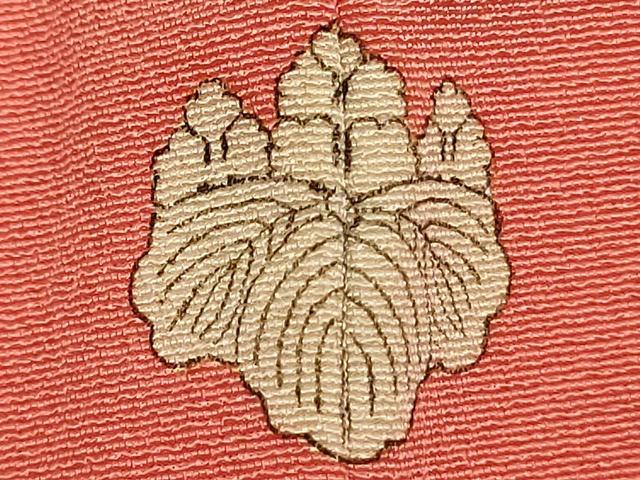 平和屋着物■上質な色無地 鉛丹色 正絹 逸品 未使用 DABK6669ya