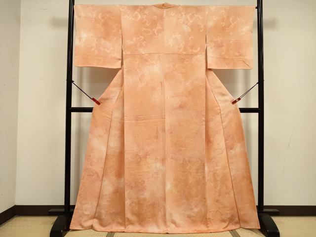 平和屋着物■上質な小紋 抽象文様 暈し染め 正絹 逸品 DABK6700ya