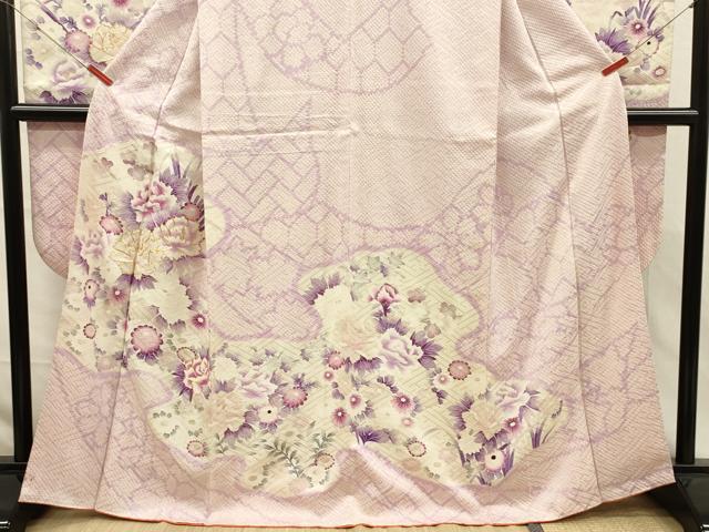 平和屋着物■豪華振袖 駒刺繍 絞り 牡丹文 正絹 逸品 DABK6715ya