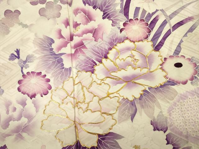 平和屋着物■豪華振袖 駒刺繍 絞り 牡丹文 正絹 逸品 DABK6715ya