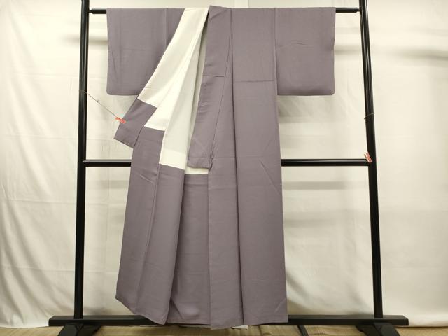 平和屋着物■上質な色無地 霞地紋 半色 正絹 逸品 DABK6727ya