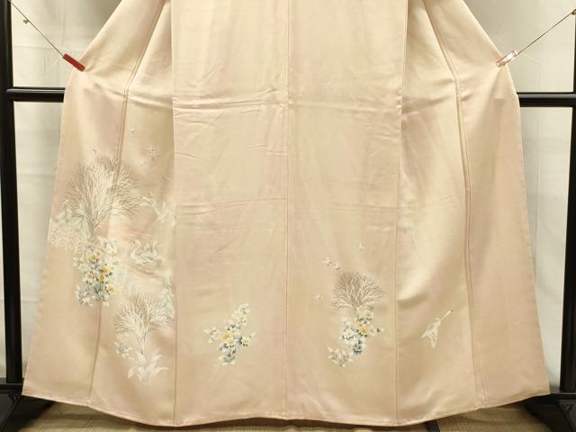 平和屋着物■訪問着 水鳥花文 暈し染め やまと誂製 正絹 逸品 DABK6730ya