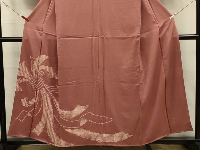平和屋着物■訪問着 絞り 束ね熨斗文 正絹 逸品 DABK6732ya